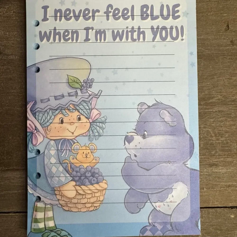 Blueberry Muffin & Care Bear Size A5 Refill Paper (50 Sheets)